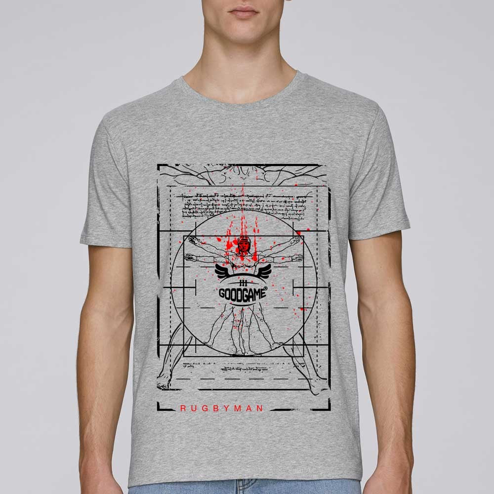 T-shirt unisexe vitruve gris