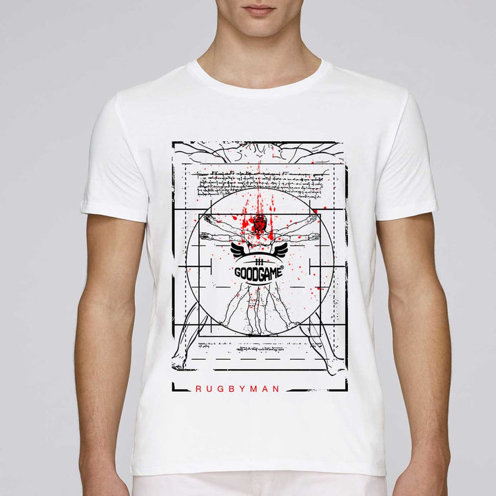 T-shirt unisexe vitruve blanc