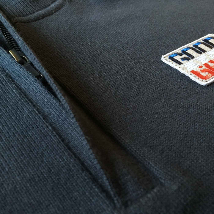 Pull homme zip 1/4 french