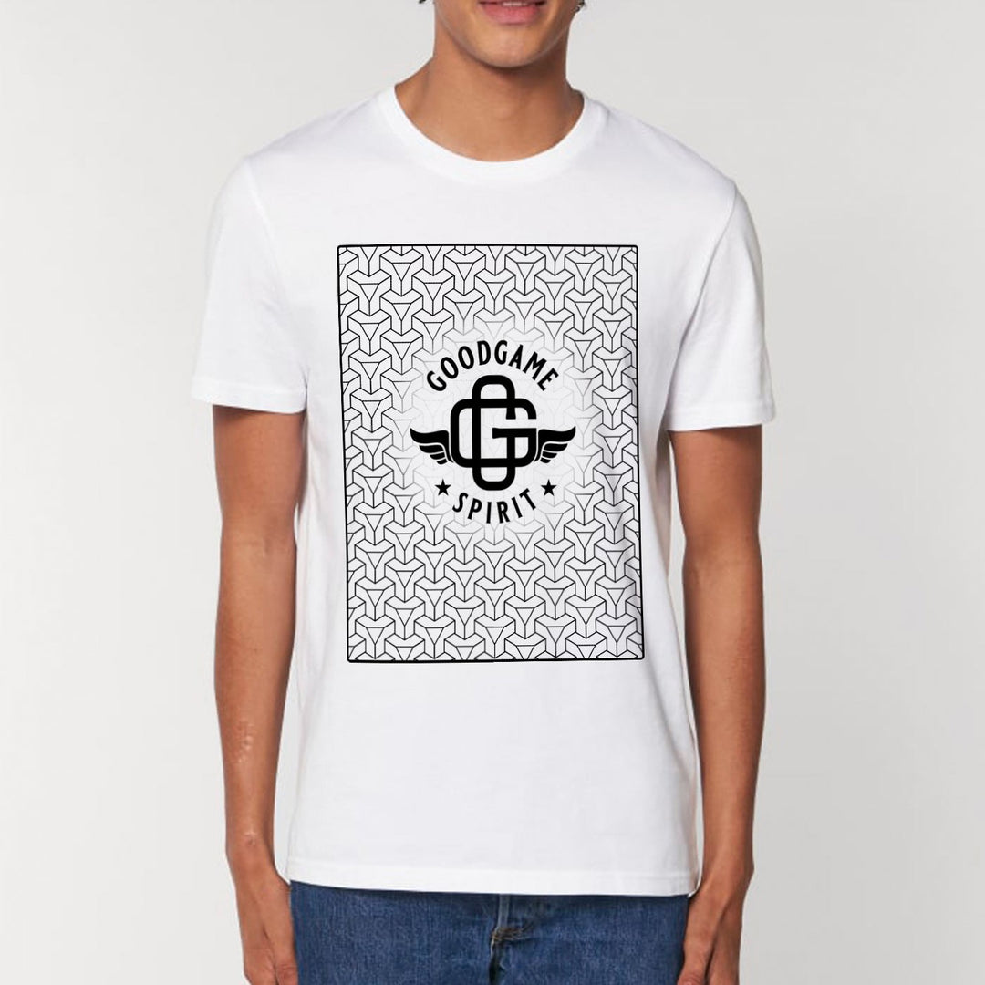 T-shirt pattern blanc