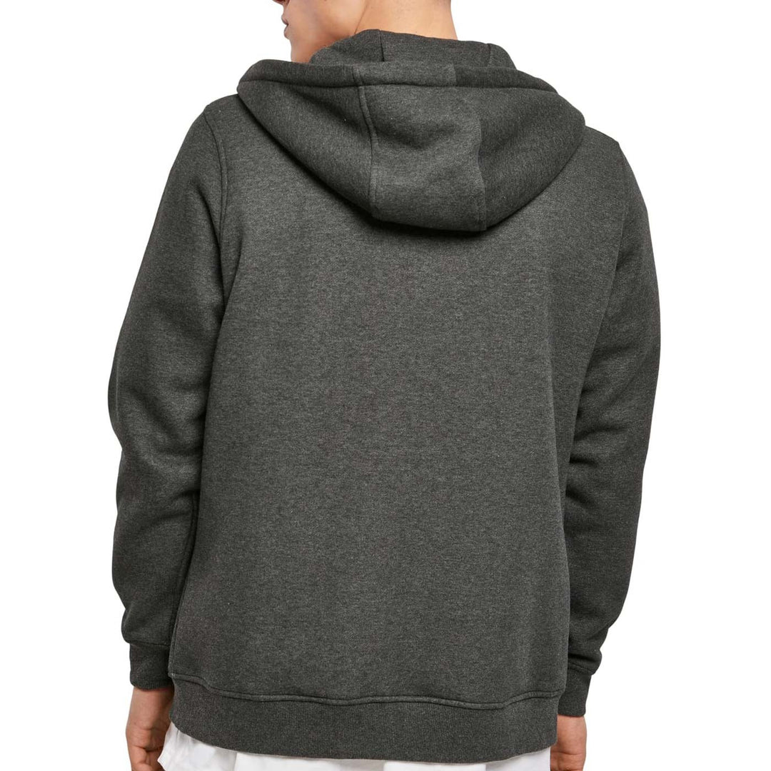 Sweat mono à zip  noir chiné
