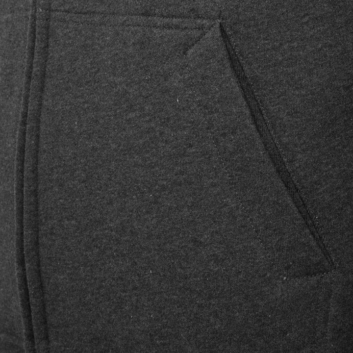 Sweat mono à zip  noir chiné