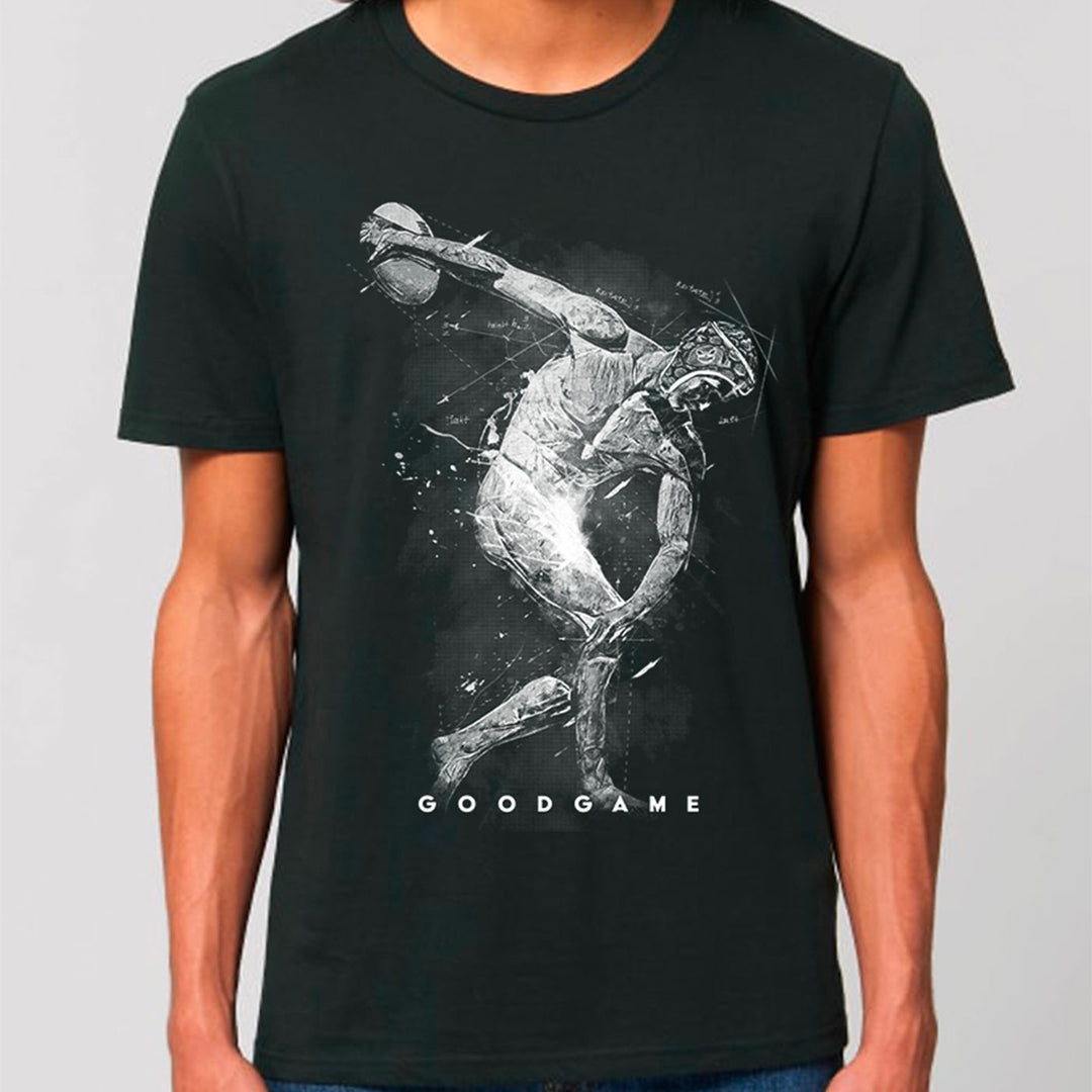 T-shirt discoball noir