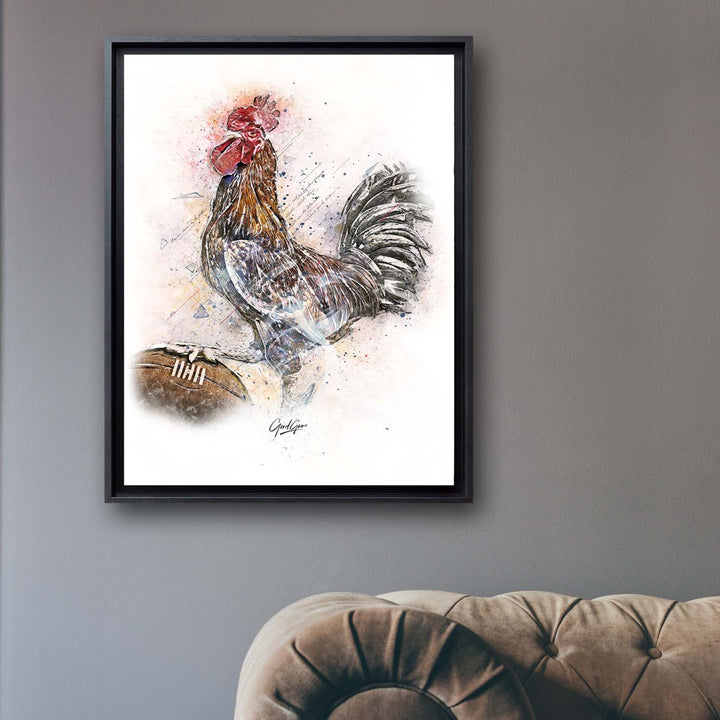 Tableau  Coq blanc