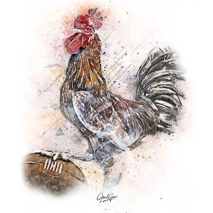 Tableau  Coq blanc