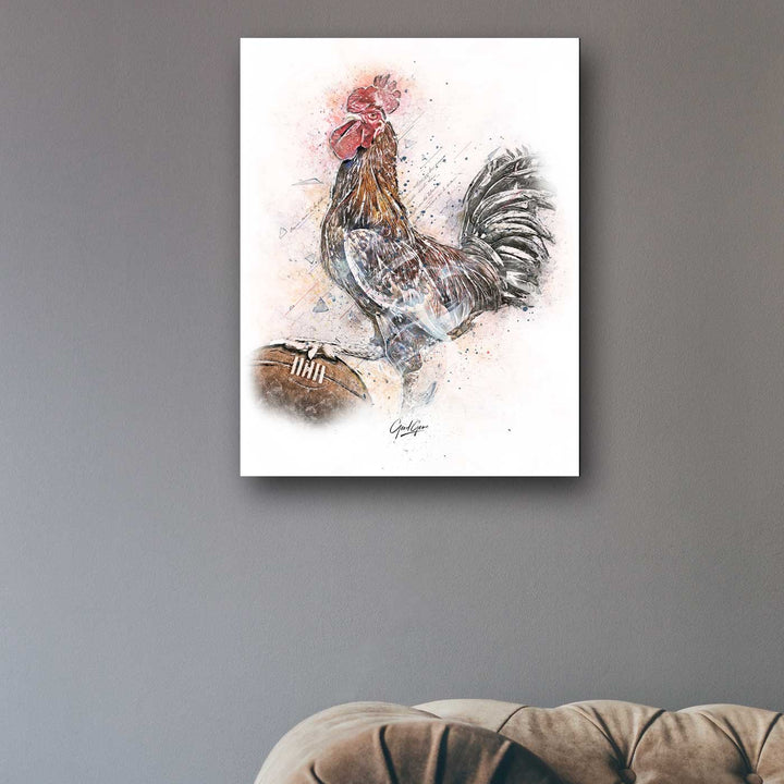 Tableau  Coq blanc