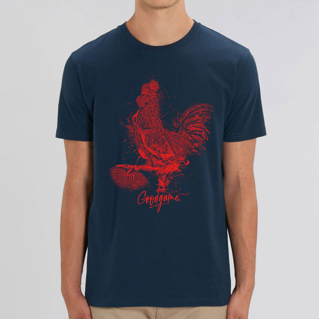 T-shirt  coq marine