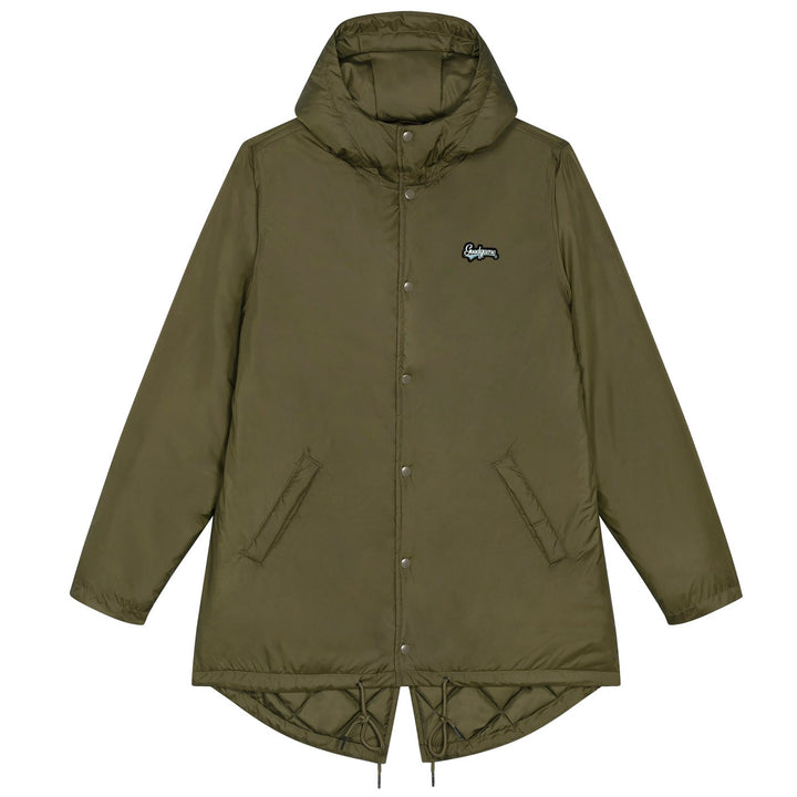 Veste parka unisexe matelassée khaki
