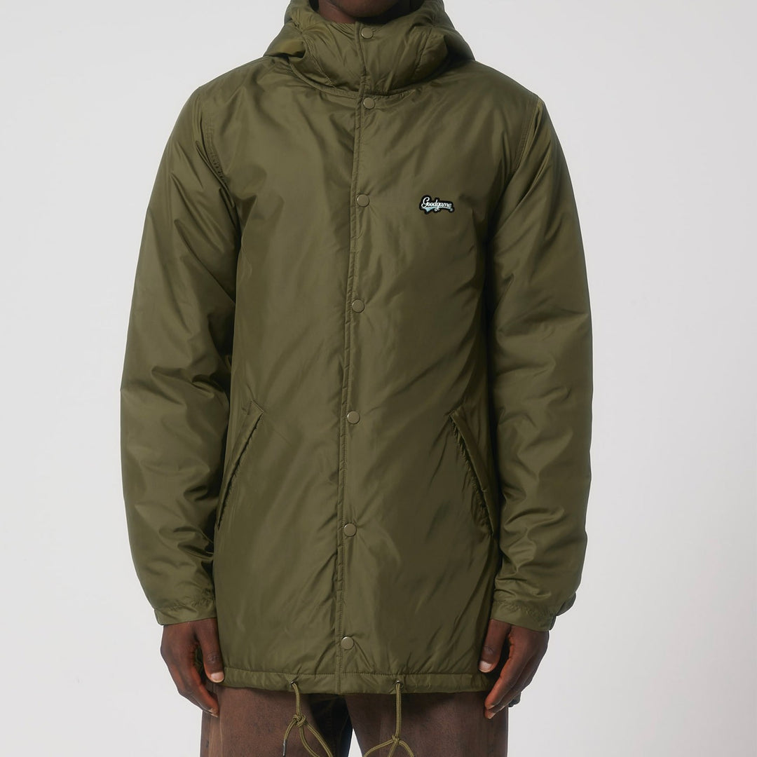 Veste parka unisexe matelassée khaki
