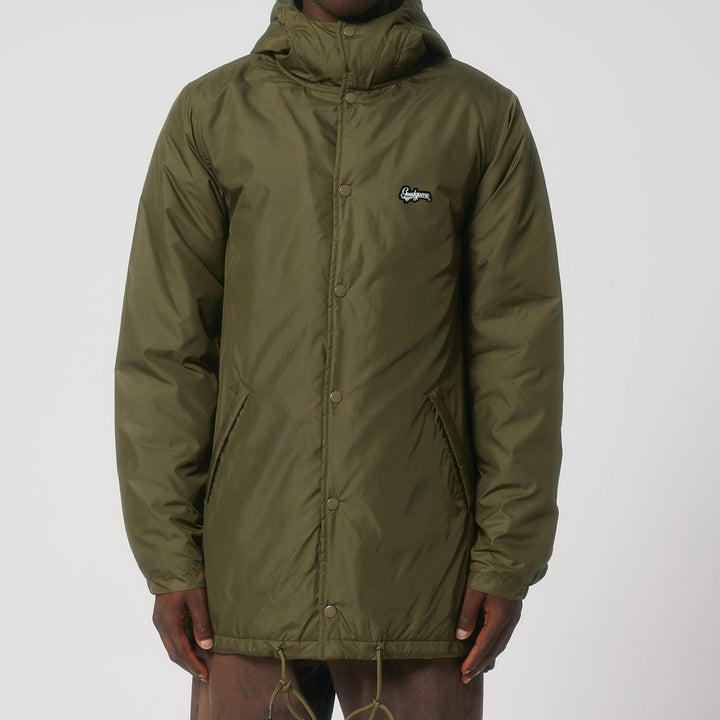 Veste parka unisexe matelassée khaki