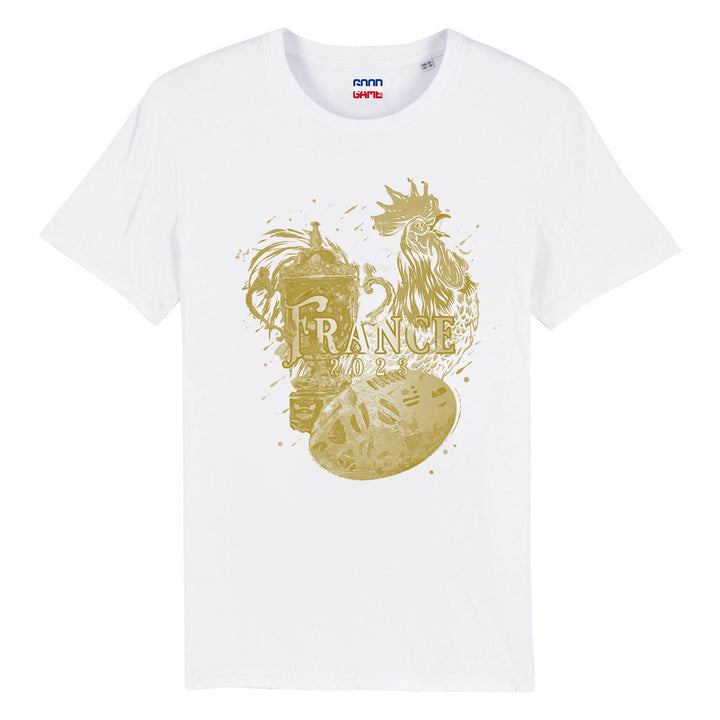 T-shirt coupe du monde blanc Or