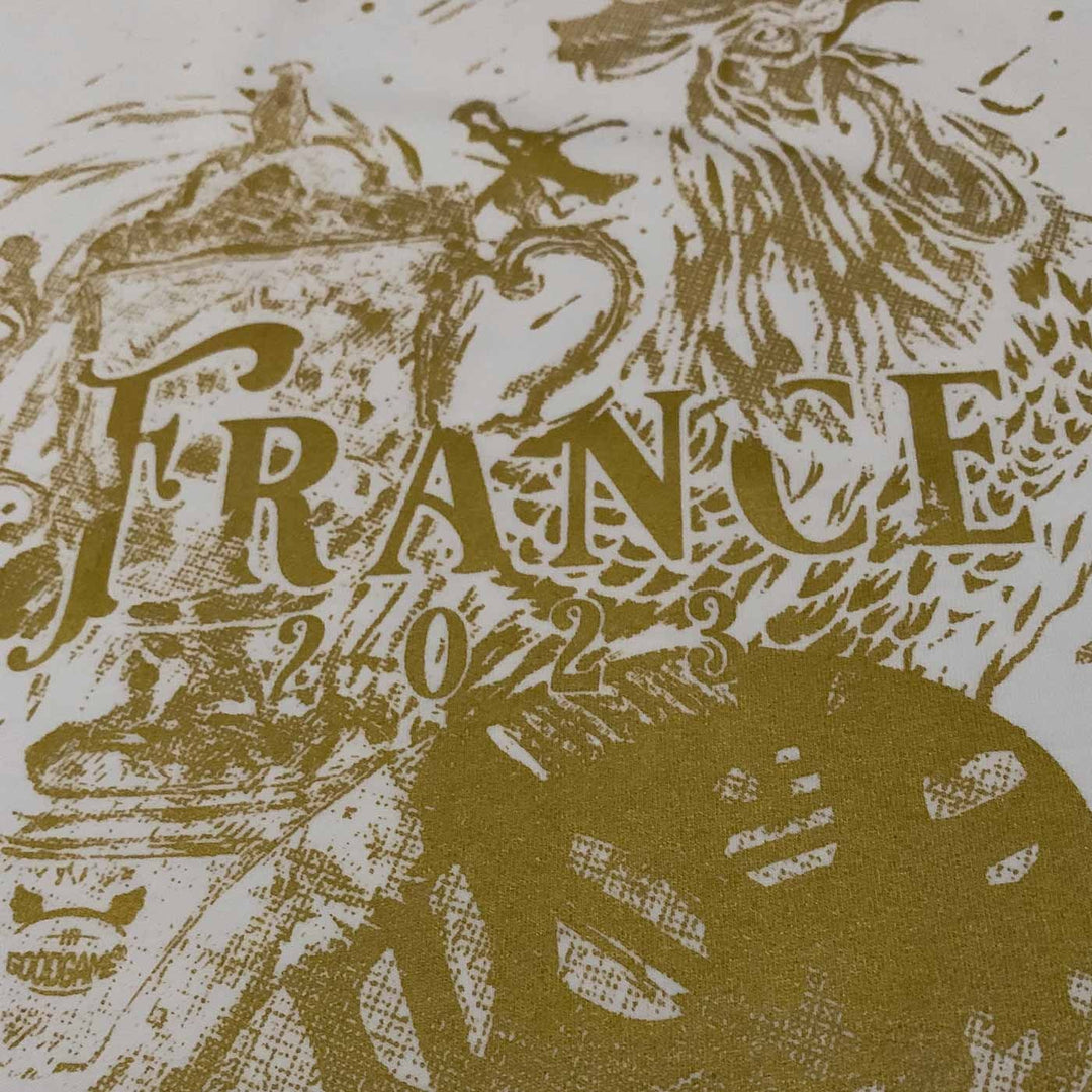 T-shirt coupe du monde blanc Or
