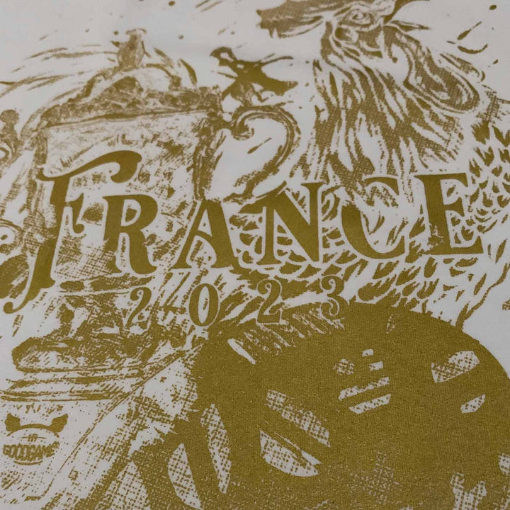 T-shirt coupe du monde blanc Or