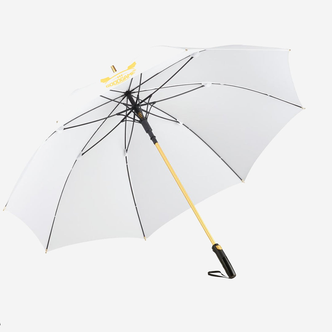 Parapluie  automatique luxe blanc et OR