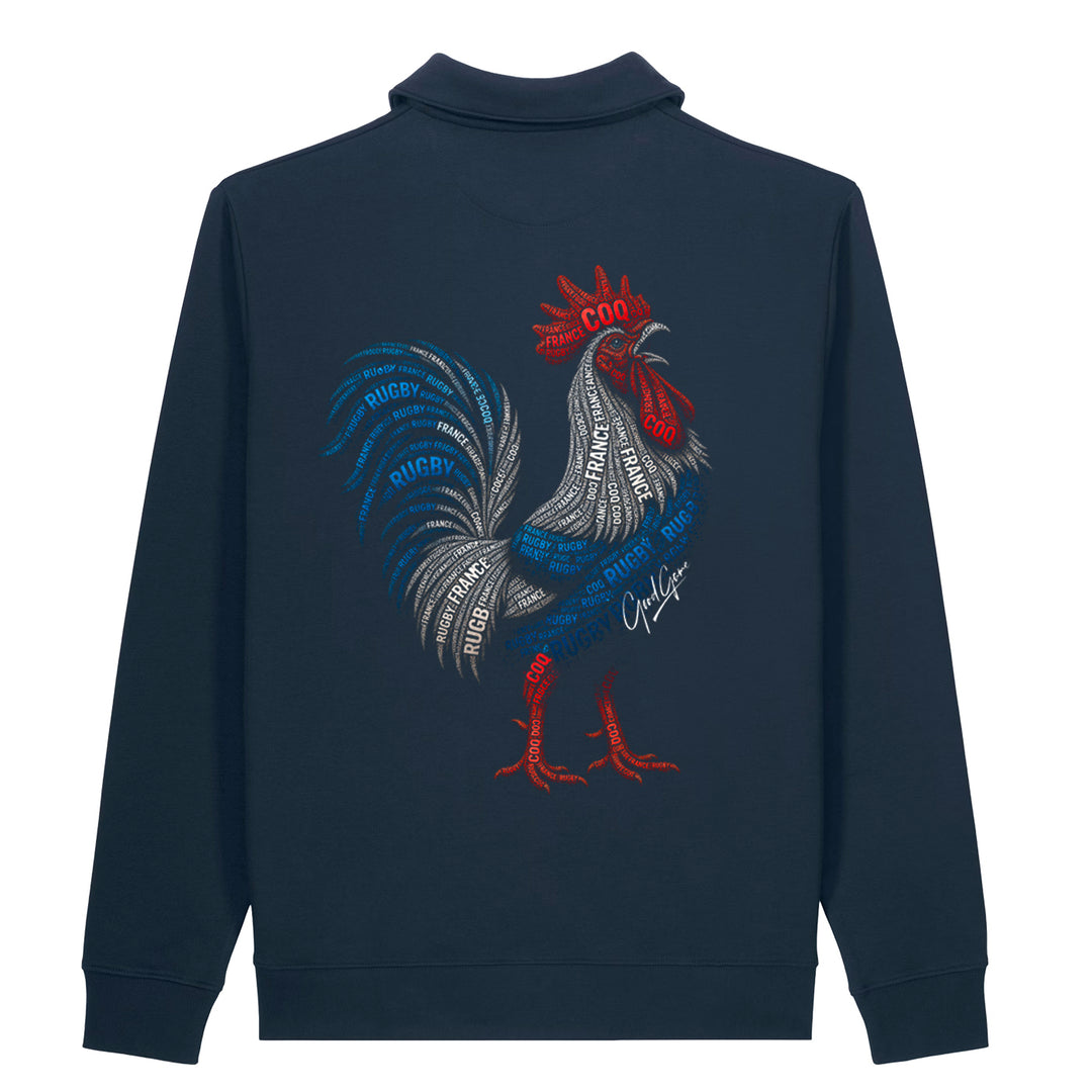sweatshirt polo unisexe zippé french