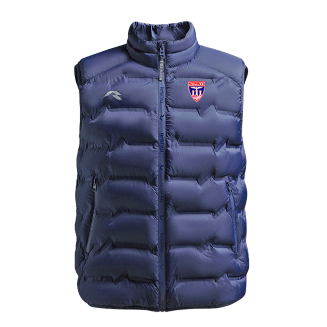 Doudoune de sport marine sans manches pays de lourdes