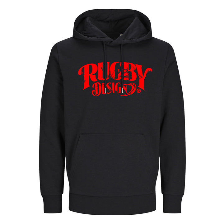 Sweat capuche RD black and red
